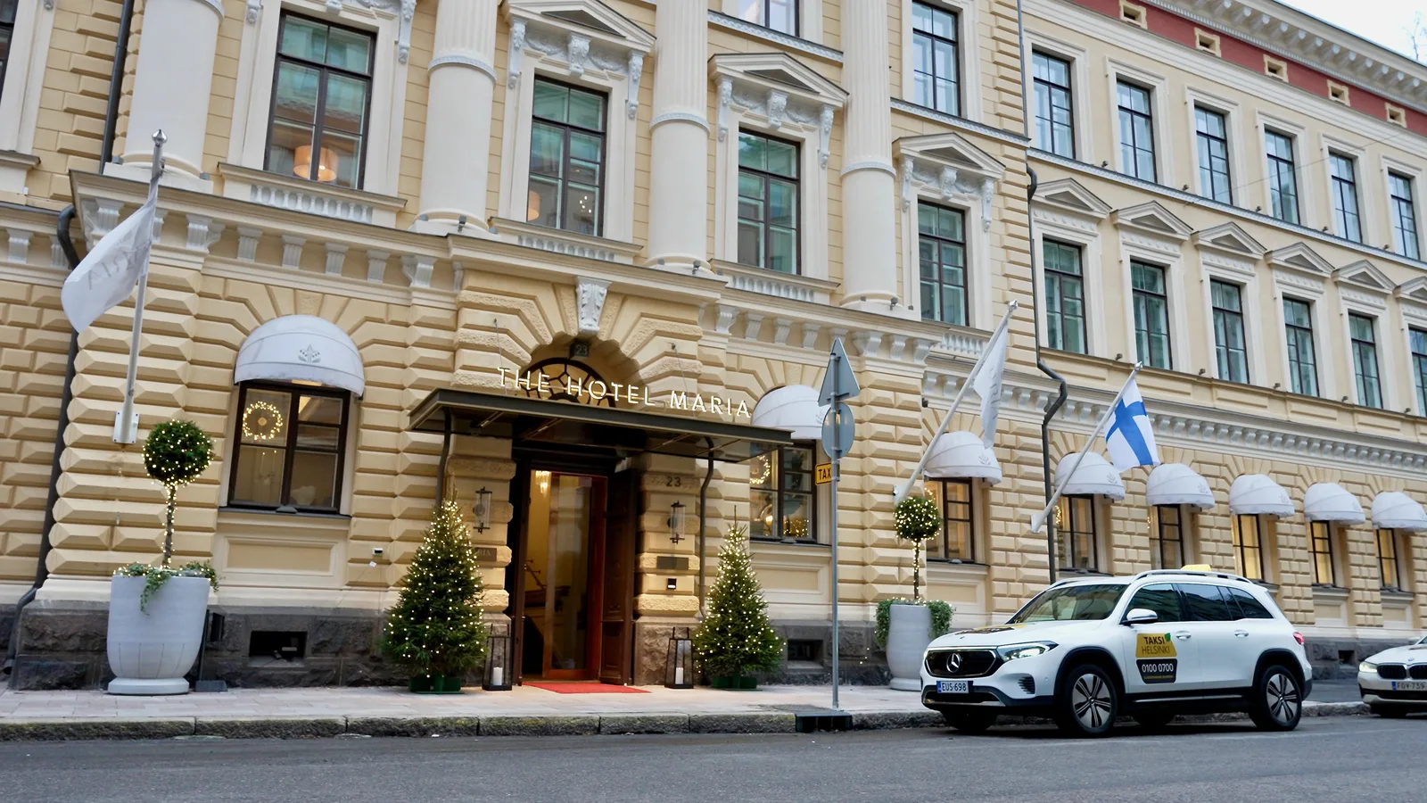 The façade of The Hotel Maria in Kruununhaka, Helsinki
