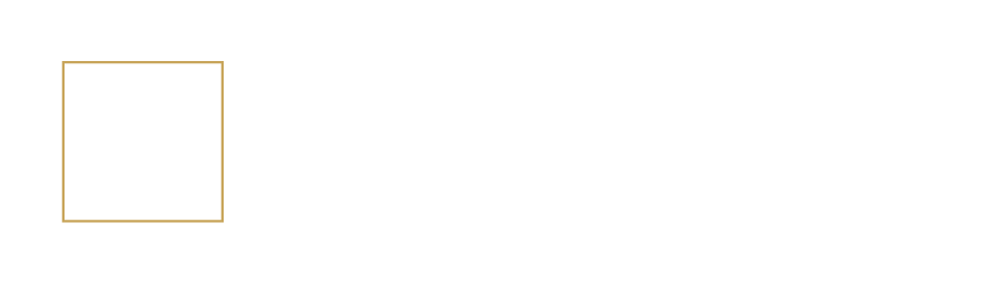 Samla Capital horizontal logo, white and gold